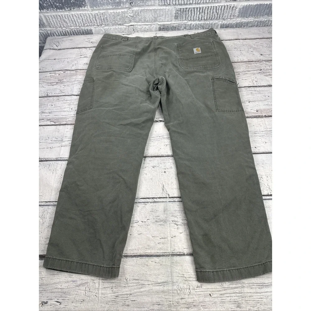 Carhartt Double Knee Work Pants 44x32 Rugged Flex Relaxed Fit Canvas BN2802-M